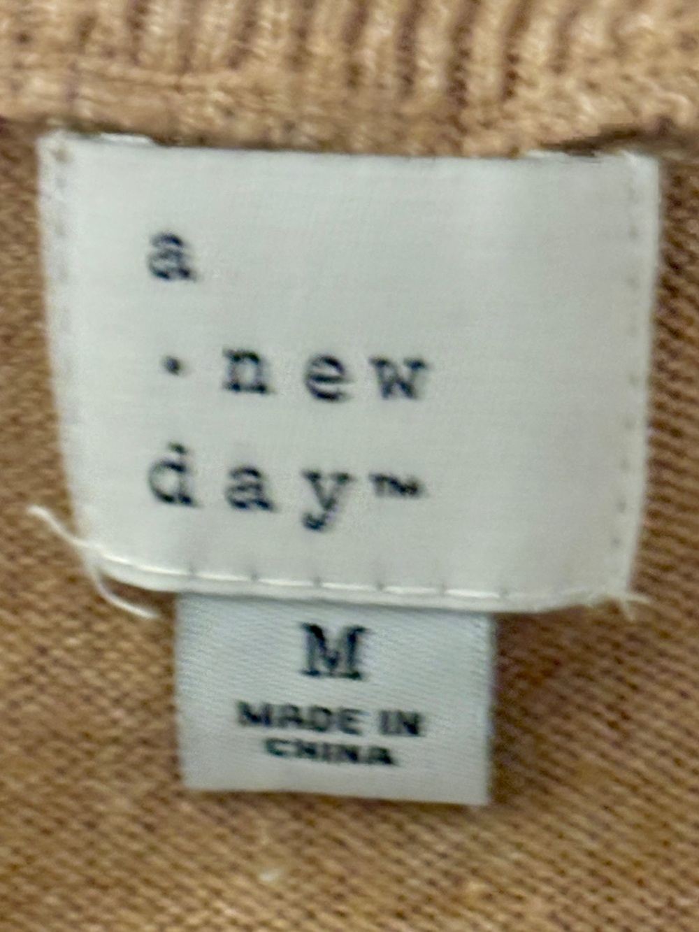 a new day V-Neck Sweater in Camel Tan - Picture 2 of 3